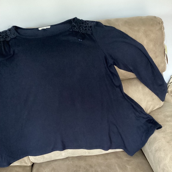 JohnPaulRichard 1x XL Navy handkerchief  top - Picture 2 of 5